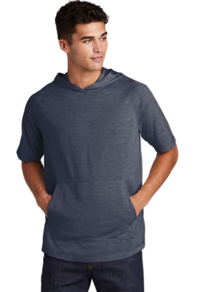 Sport-Tek PosiCharge Tri-Blend Wicking Short Sleeve Hoodie